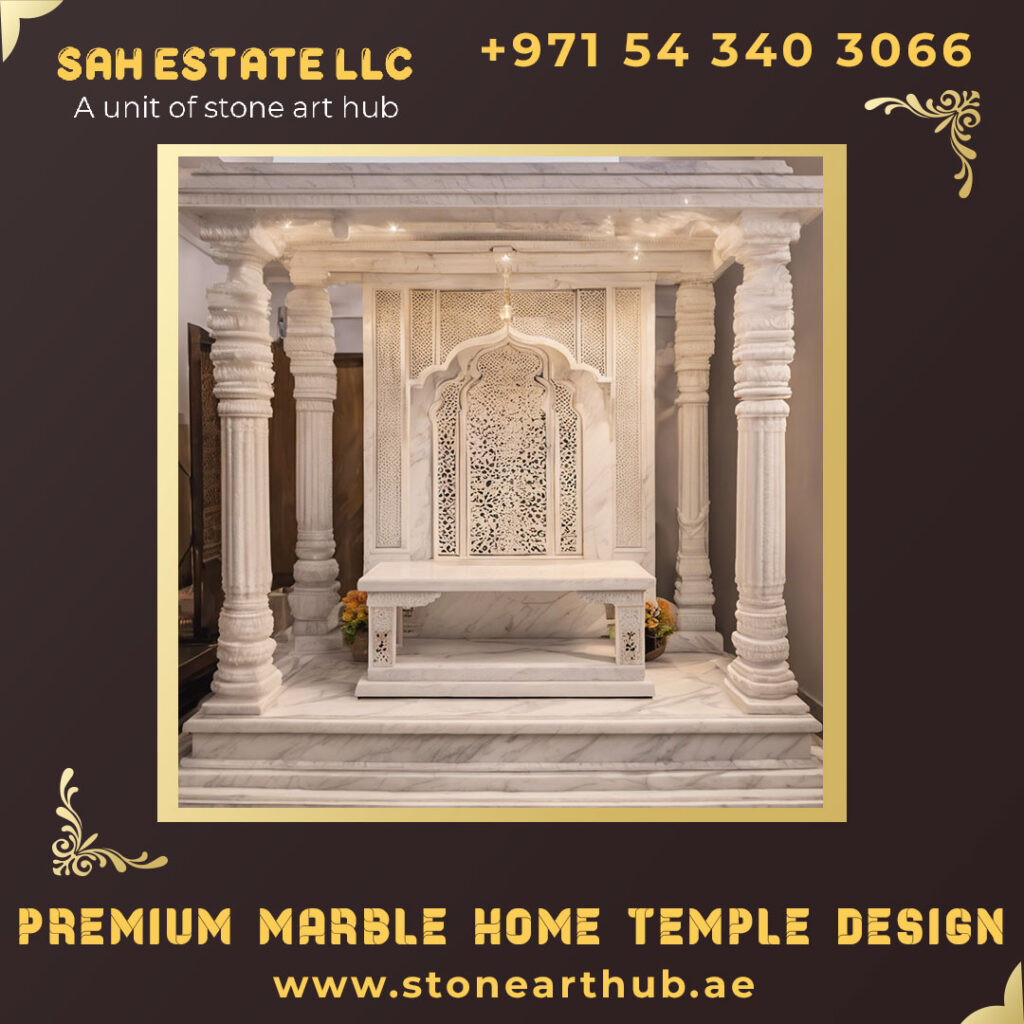 Premium Marble Home Temple Design Dubai