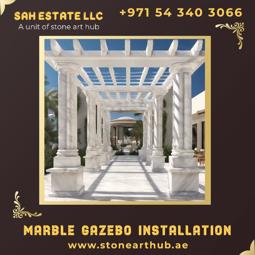 Marble Gazebo Installation Dubai