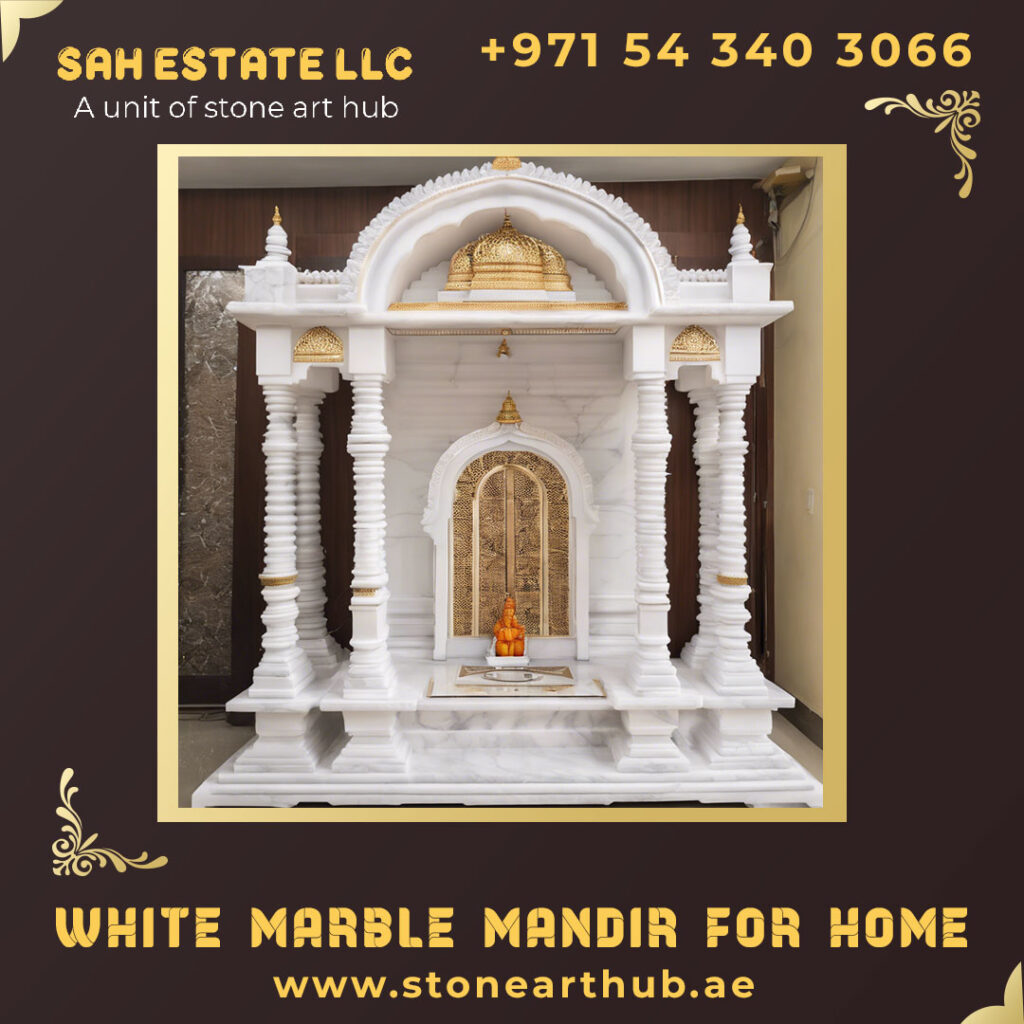 White Marble Mandir for Home