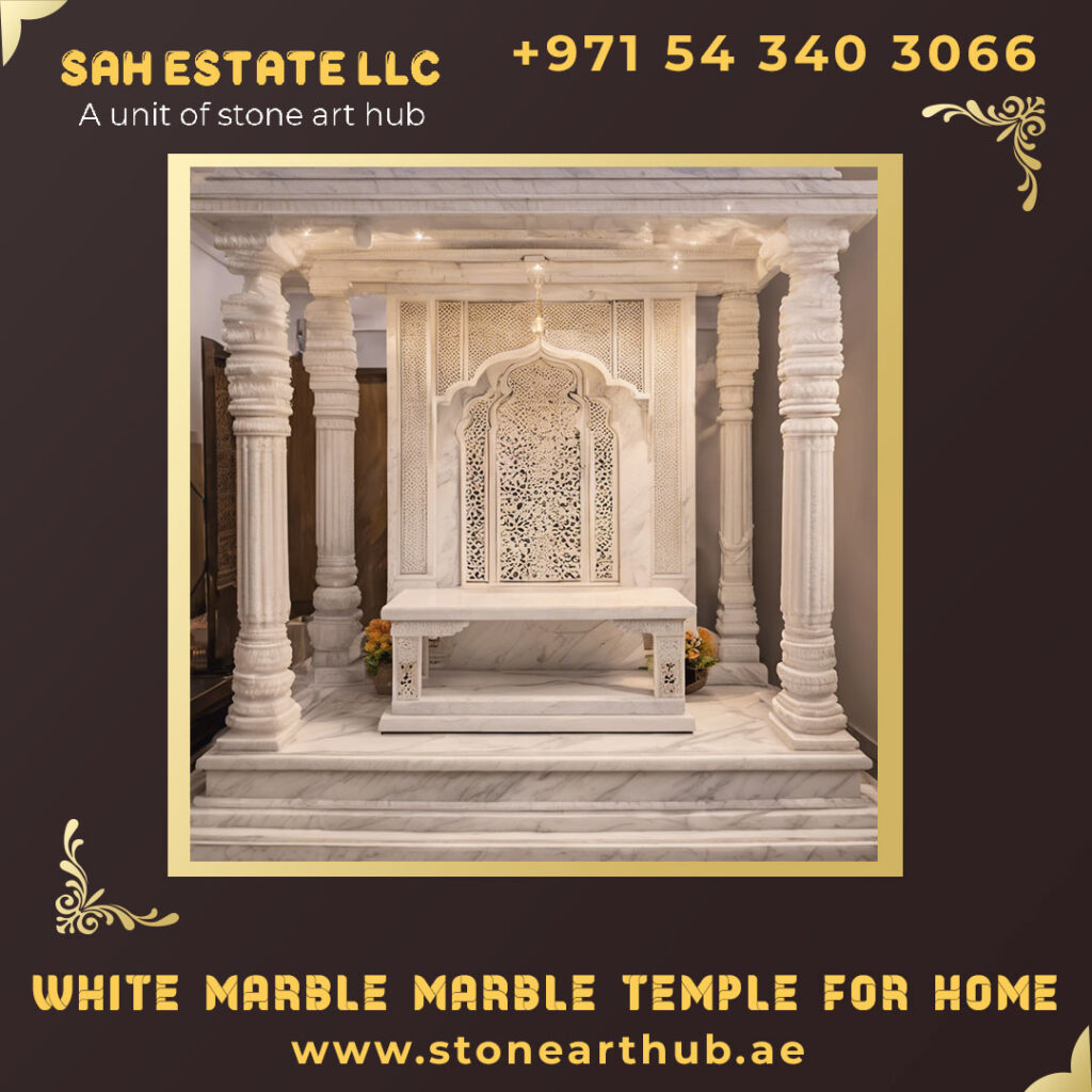 White Marble Marble Temple for Home