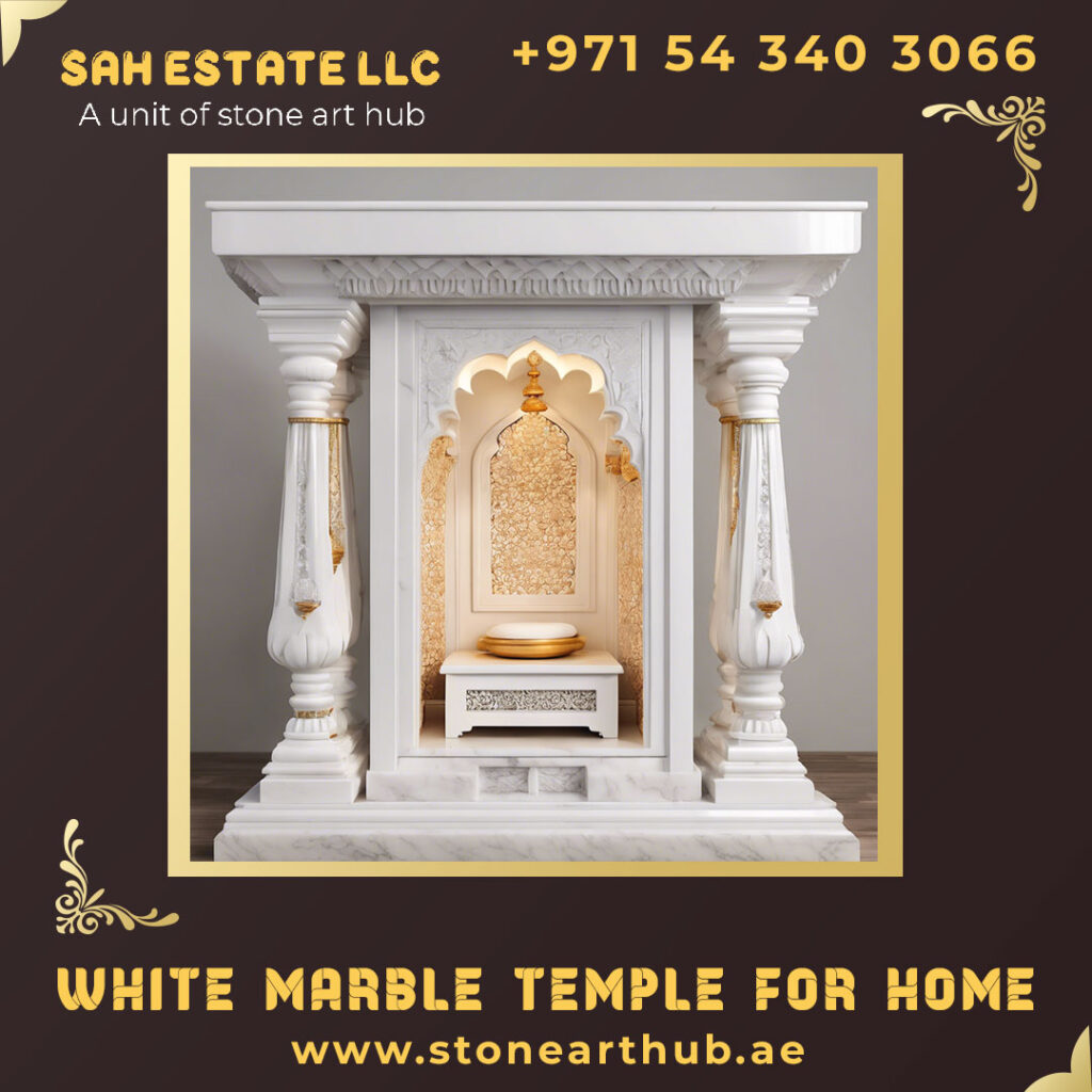 White Marble Temple for Home