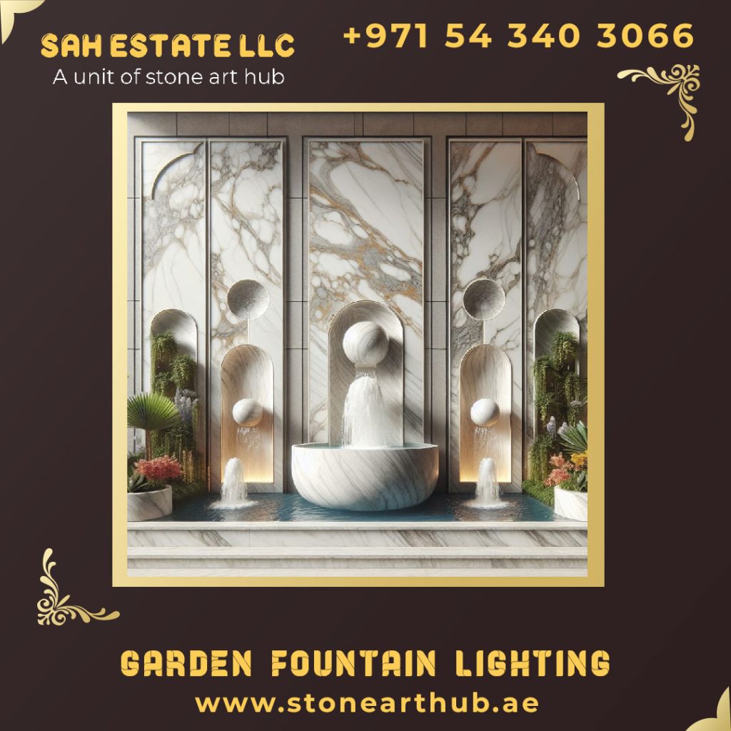 Garden Fountain Lighting